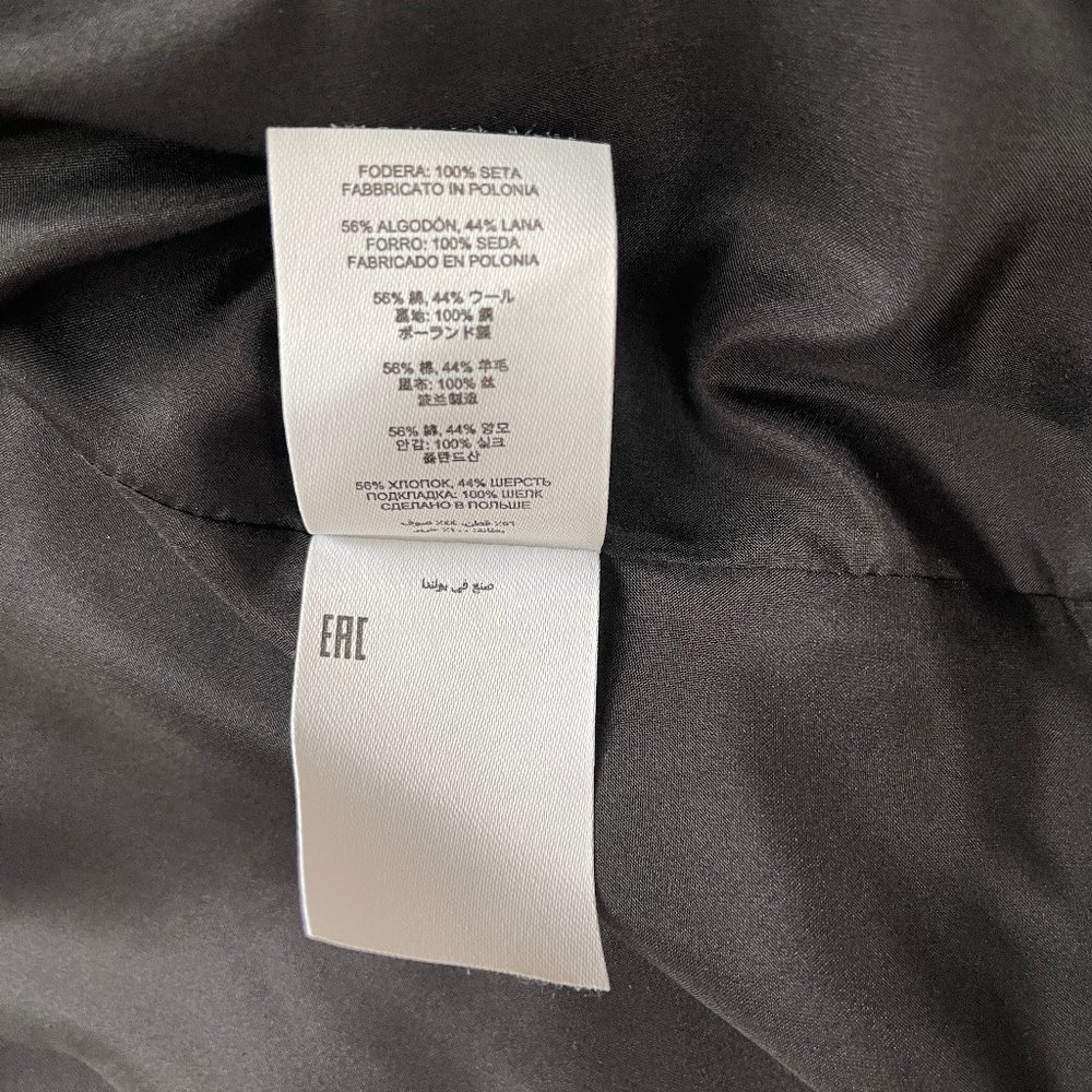 Auc NWT Dries Van Noten Salfa Draped gabardine Midi Black Skirt - Picture 11 of 14